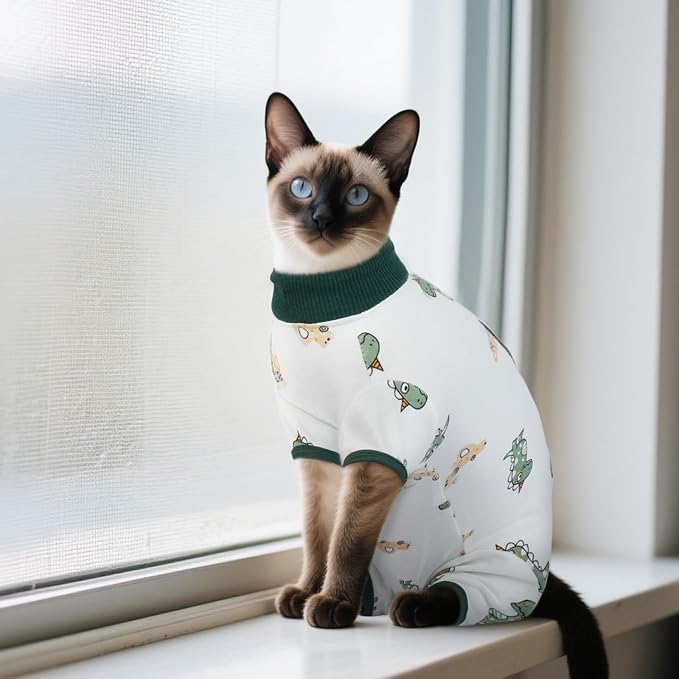 DENTRUN Cat Surgery Recovery Suit Female Male Soft Onesie, Kitten Surgical - Image 8