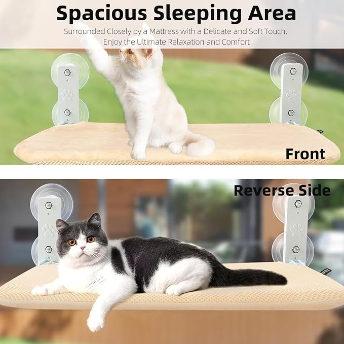 2PCS Replacement Cover for Cat Window Perch, M Size Cordless Cat Window Hammock - Image 7
