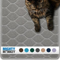 MIGHTY MONKEY Waterproof BPA Free Cat Litter Box Trapping Mat, Easy Clean Floors by MightyMonkey
