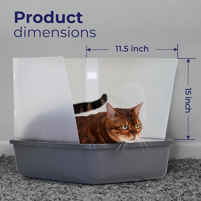 Cat Litter Box Pee Shields | Litter Box Cover 15 * 11.5in | Cat Pee Shields & - Image 3