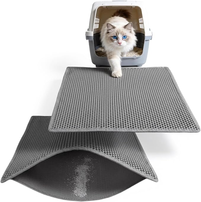 Cat Litter Mat, Waterproof/UrineProof, Scatter Control by Kaxionage