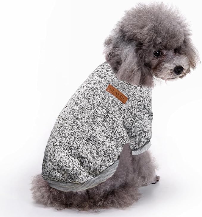 Jecikelon Dog Clothes Dogs Sweater Soft Puppies Clothing Winter Puppy Sweaters - Image 2