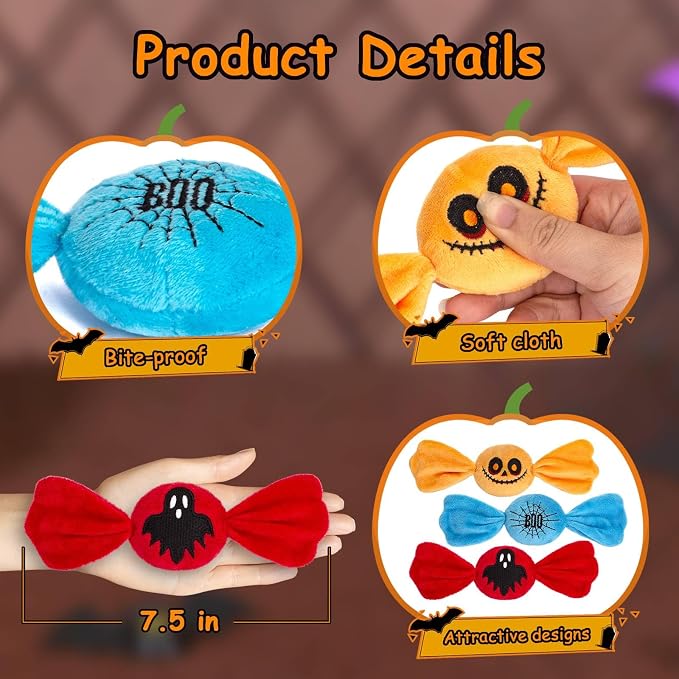 Retro Shaw Cat Toys, Kitty Bundle Candy Catnip Toys - Image 5