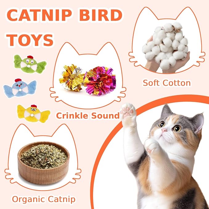 Retro Shaw Cat Toys, Bird Cat Toy - Image 2