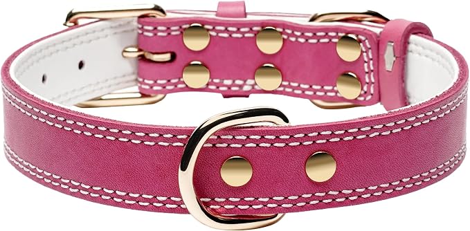 Genuine Leather Dog Collar, Heavy Duty Wide Dog Collar - Image 5