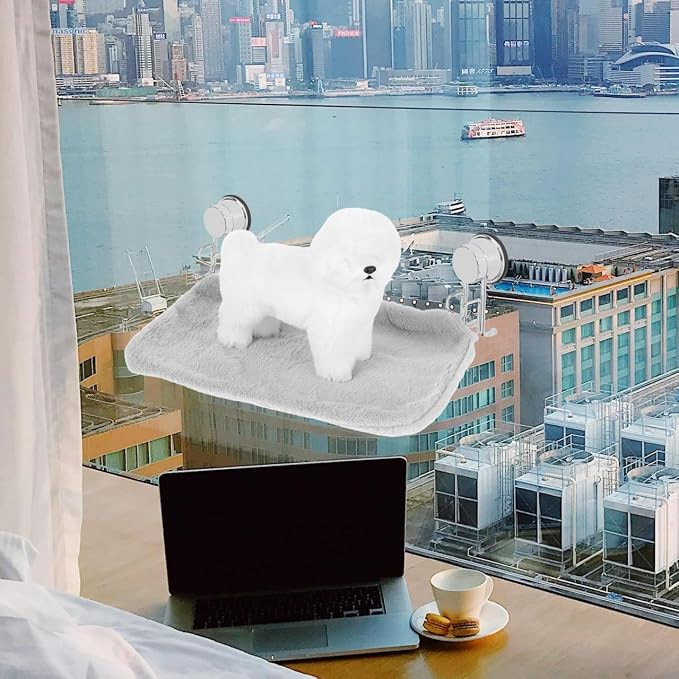 Mipcase Replacement Cat Window Bed Cover : Detachable Plush Cat Hammock Window - Image 7