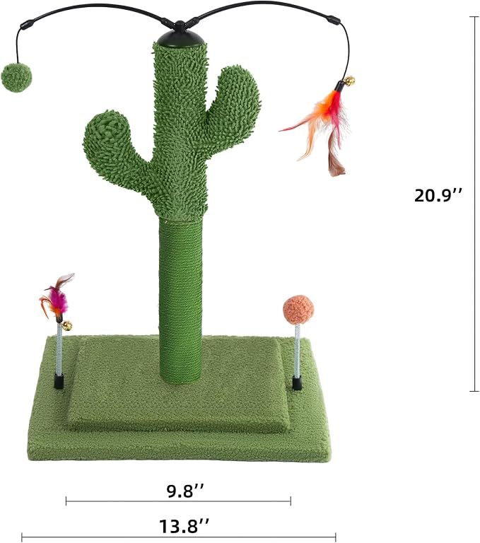 YUNIQUE Cactus Cat Scratching Post - Image 2
