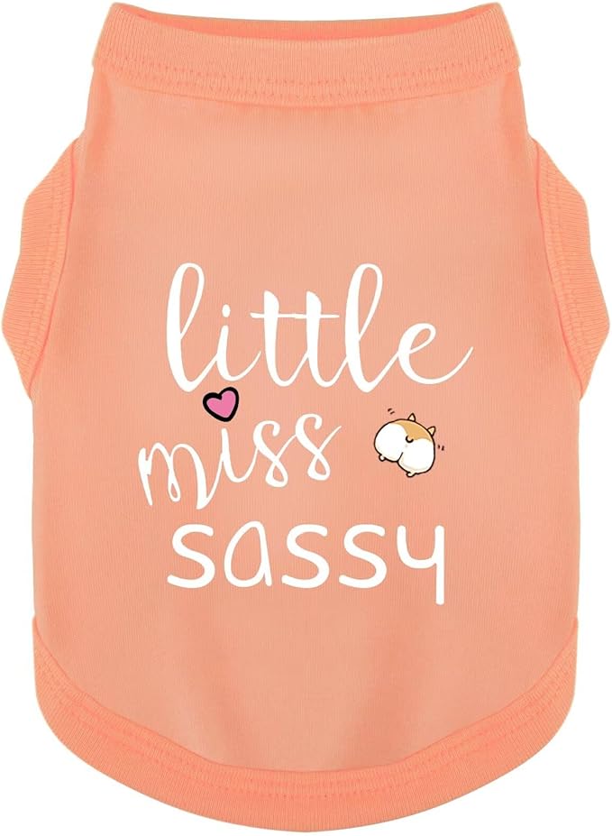 Paiaite Dog Clothes Fashionable Sleeveless Pet Vest: 'Little Miss Sassy' by Paiaite