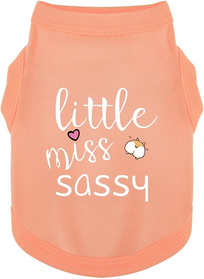 Paiaite Dog Clothes Fashionable Sleeveless Pet Vest: 'Little Miss Sassy' by Paiaite