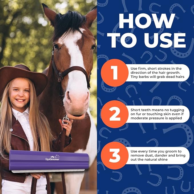 EquiGroomer Deshedding Brush, 8-Inch - Image 7