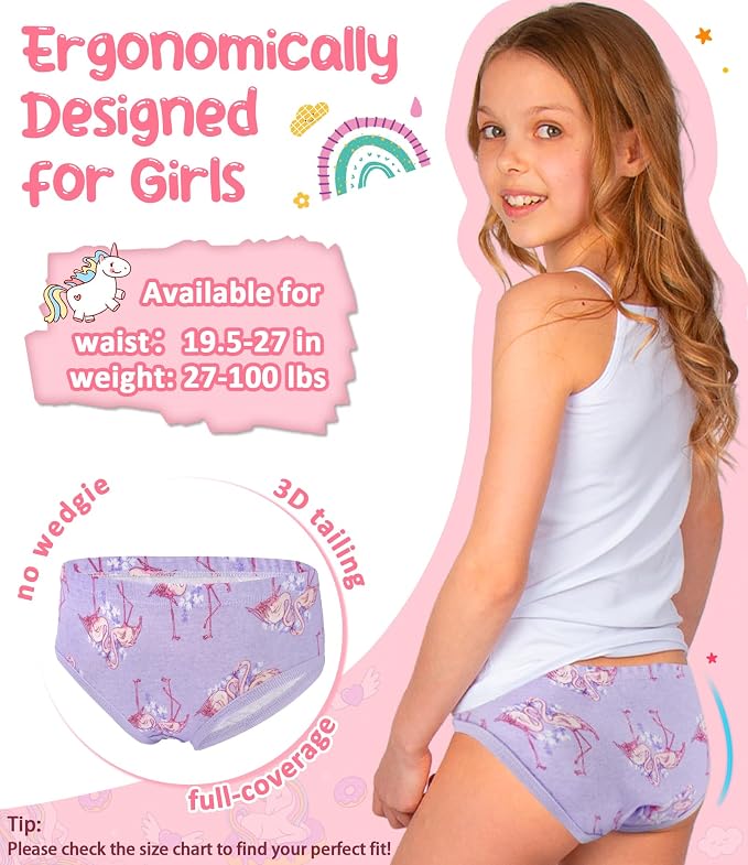 Girls and Toddlers 100% Cotton Underwear Tagless Soft Panties Size 2-3T - Image 5