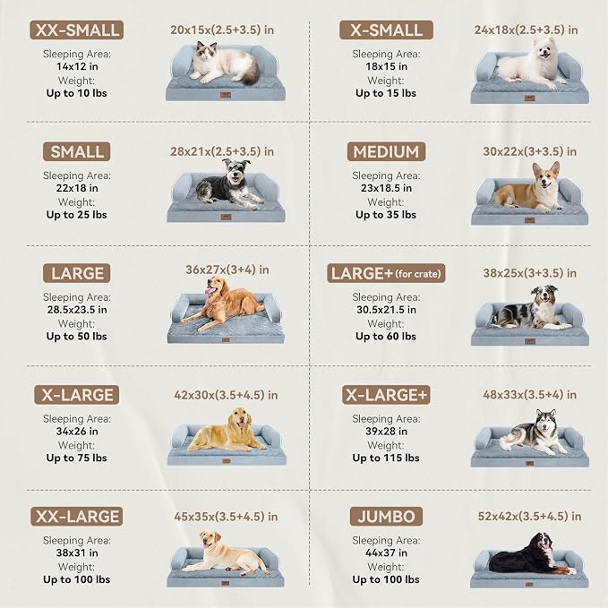 Large Dog Bed Orthopedic Washable, Big Large XXXLarge Dogs, Orthopedic Grey - Image 2