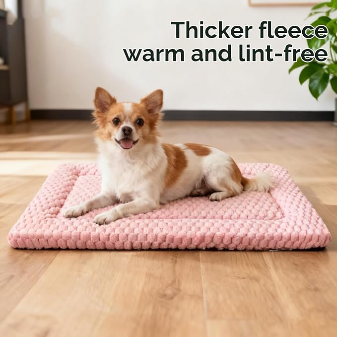 Dog Bed Crate Mat, Soft Durable Washable Anti-Slip Kennel Pad - Image 6
