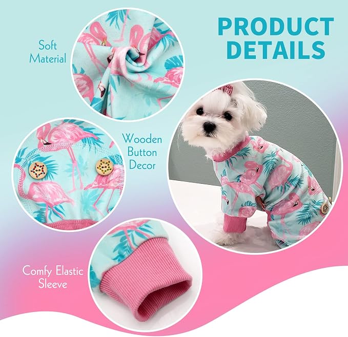 KYEESE Dog Pajamas Velvet Dog Pajamas Medium Sized Dogs Soft Dogs Clothes Pjs - Image 3