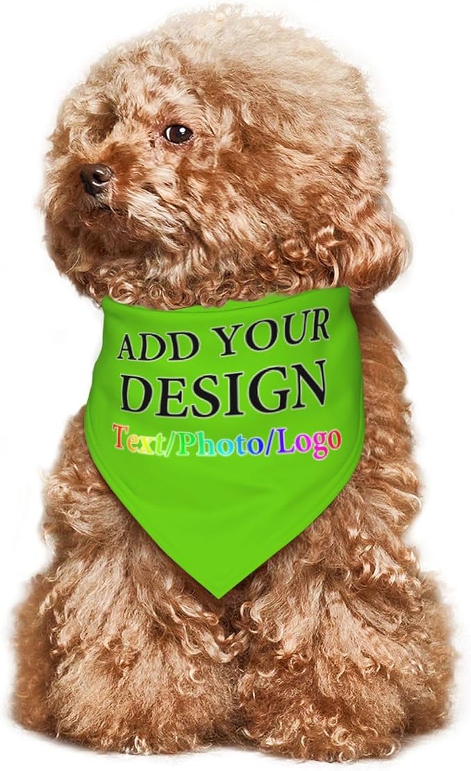 Personalized Dog Scarf Add Your Design Custom Dog Bandanas - Image 7
