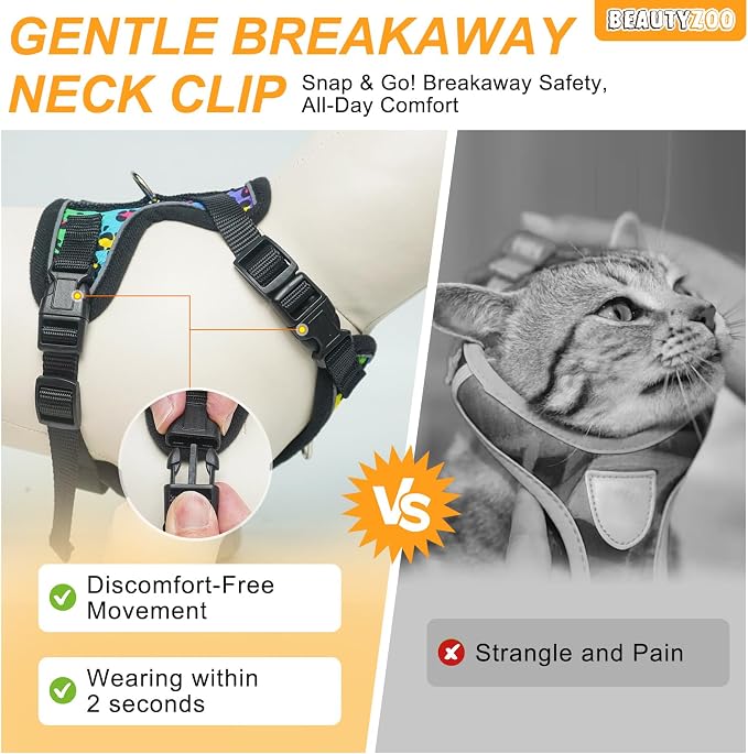 BEAUTYZOO Escape Proof Cat Harness and Leash - Image 3