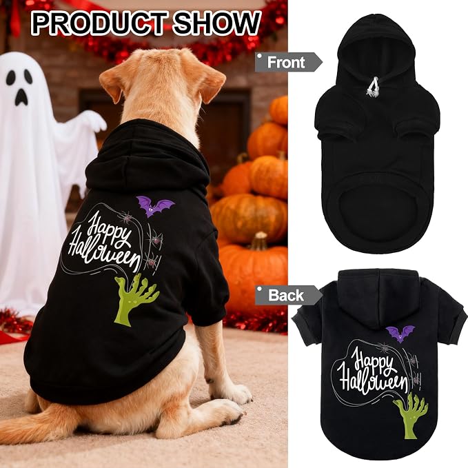 EXPAWLORER Dog Hoodie-Soft and Warm Dog Sweaters, Pet Clothes Autumn Winter - Image 5