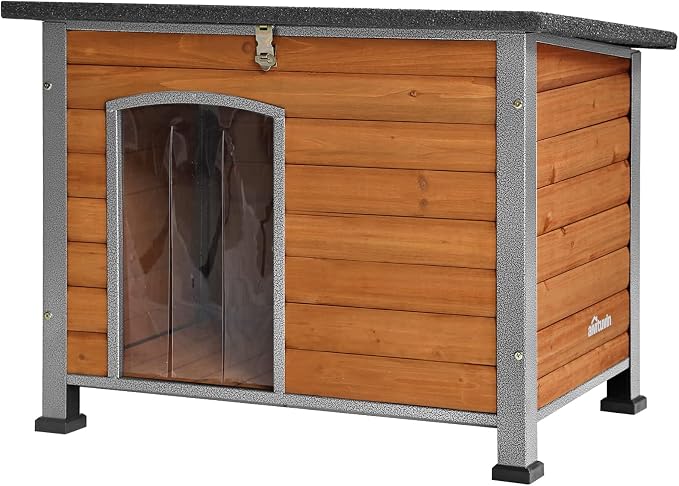 Aivituvin Dog House Outdoor & Indoor Unique All-Around Iron Frame Dog Kennel - Image 8