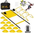 Agility Ladder, Soccer Training Equipment Set, 4 Agility Hurdles, 20ft Speed by YGORTECH