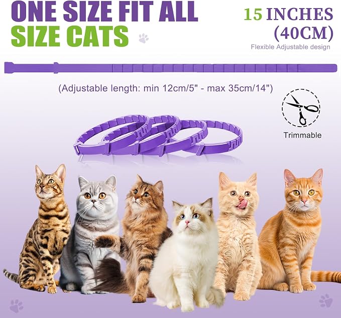 Calming Collar for Cats | Calming Cat Collars Adjustable Soother Anxiety Relief - Image 7