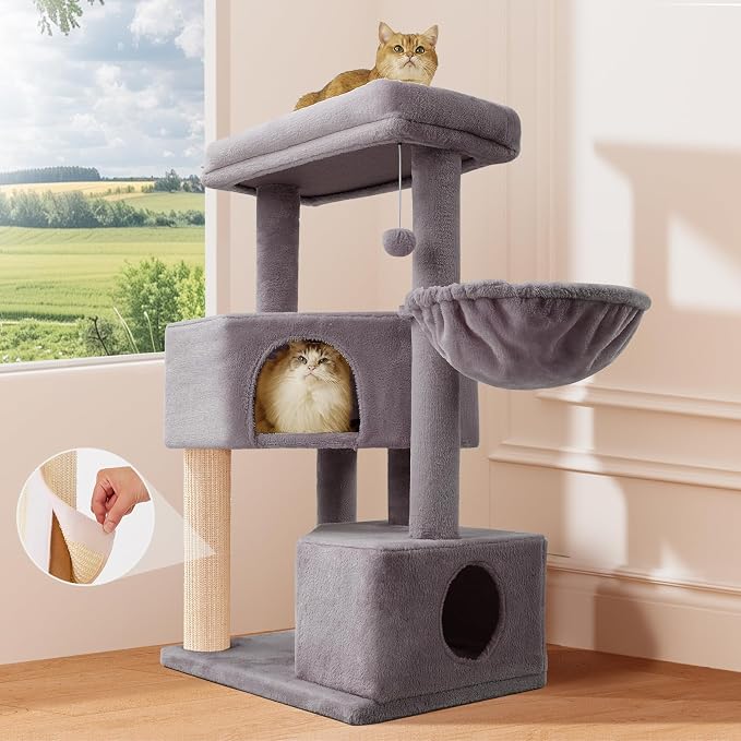 Gardner Pet 41" Tall Cat Tree for Large Cats, Heavy Duty Cat Trees Towers by GardnerPet