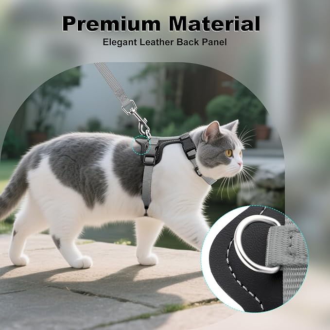 Plutus Pet Adjustable Cat Harness and Leash Set, Quick Release, Escape Proof - Image 3