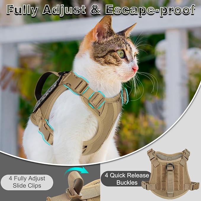 Tactical Cat Harness and Leash Set - Image 4