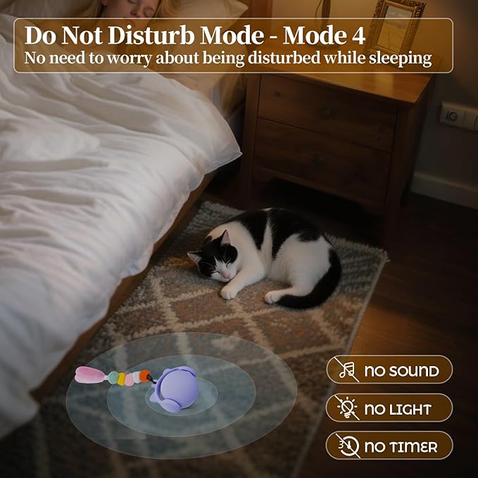 ORSDA Cat Toys for Indoor Cats, New Intelligent Voice Timing Touch Control Cats - Image 4