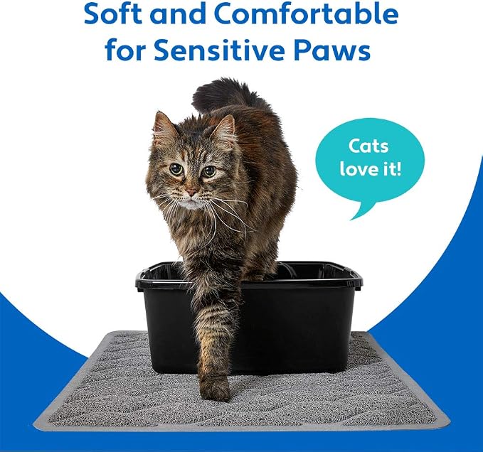 MIGHTY MONKEY Waterproof BPA Free Cat Litter Box Trapping Mat, Easy Clean Floors - Image 4