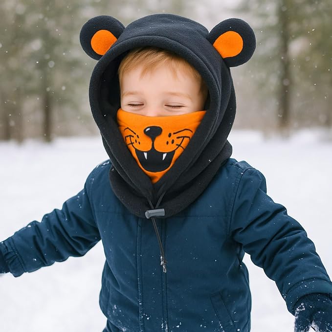 BLUEMARS Kids Winter Hat Balaclava, Fleece Cold-Weather Hood - Image 5