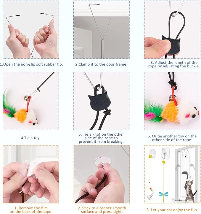11 PCS Interactive Cat Toy for Indoor Cats, Kitten Toys - Image 7