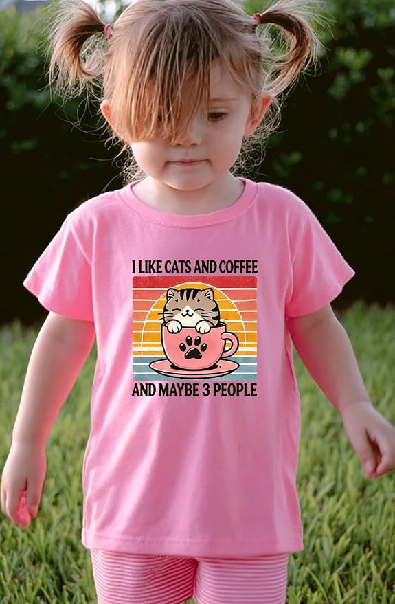 Kids Toddler Little Boys Girls T-Shirt Short Sleeve Funny Animals Graphic - Image 2
