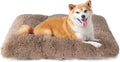 EHEYCIGA Fluffy Dog Crate Bed for Large Dogs, Plush Faux Fur Crate Pad by EHEYCIGA