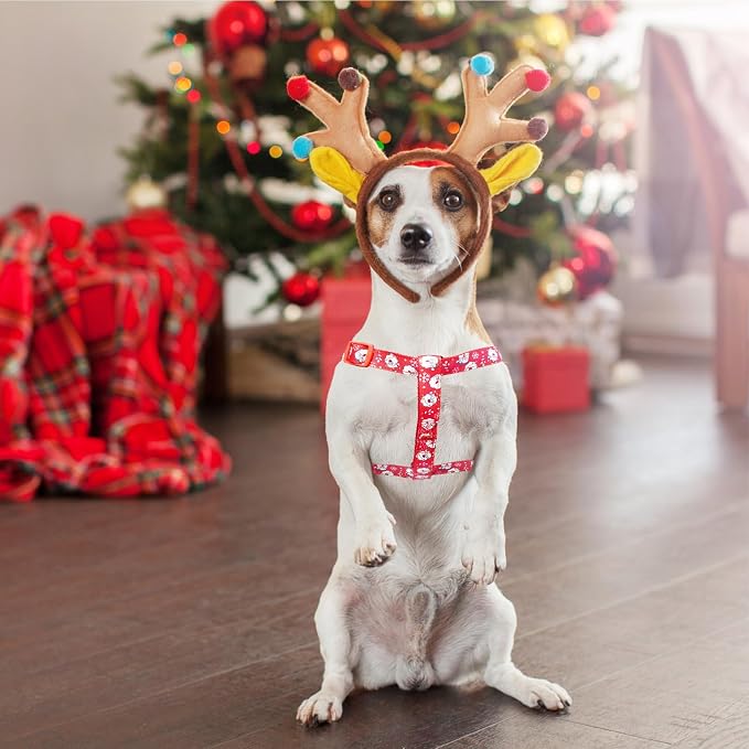 PUPTECK No Pull Christmas Dog Harness Soft Adjustable Basic Nylon Step in Puppy - Image 5