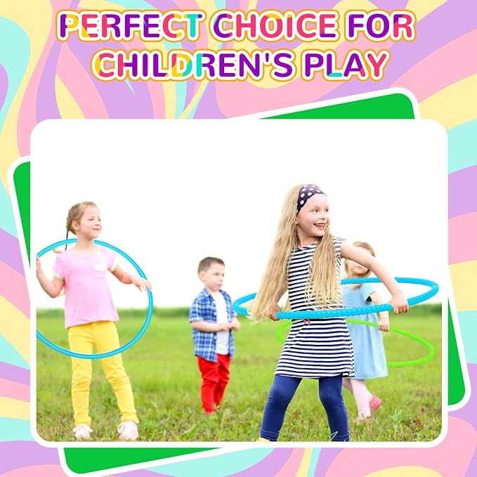 6 Pcs Exercise Hoop Detachable Fitness Rings Adjustable Plastic Toy Fitness - Image 4