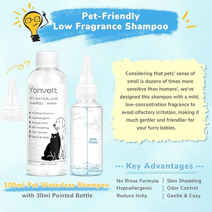 10in1 Pet Mist Spray Brush for Cat & Dog, Hair Health & Grooming Set - Image 5