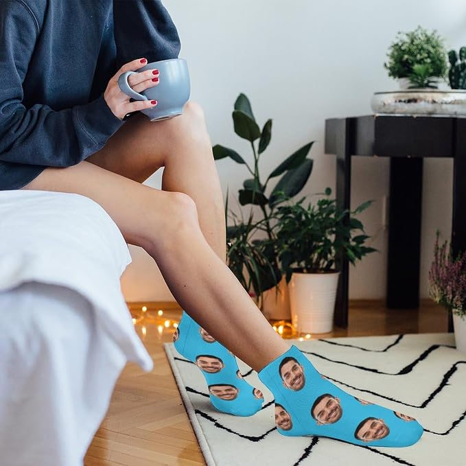 Personalized Ankle Socks with Face Custom Photo Socks Low Cut Ankle Socks - Image 7