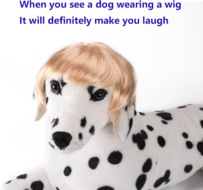Funny Cosplay Wig for Dog, Headwear Apparel, Pet Costumes, Cat Dress up for - Image 4