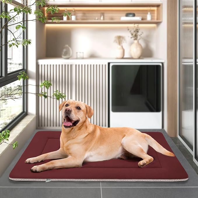 JoicyCo Medium Dog Bed Crate Mat 36 in Non-Slip Washable Soft Mattress Kennel - Image 7