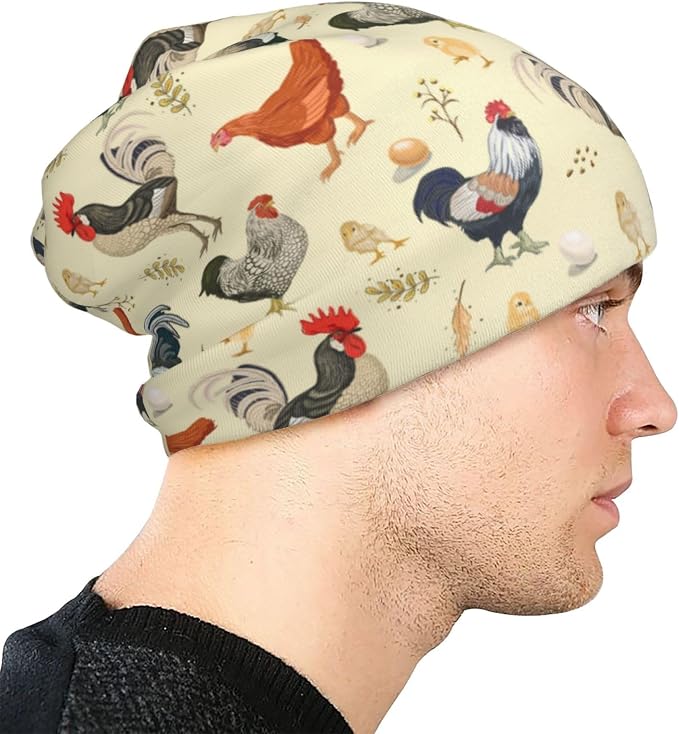Beanie Hat Skull Cap Chemo Hat Slouchy Cap Headwear Stretch Knitted Hats - Image 6