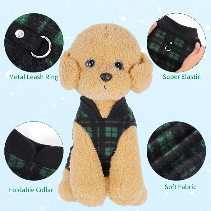 Rbenxia 4 Buffalo Plaid Dog Sweaters - Image 4