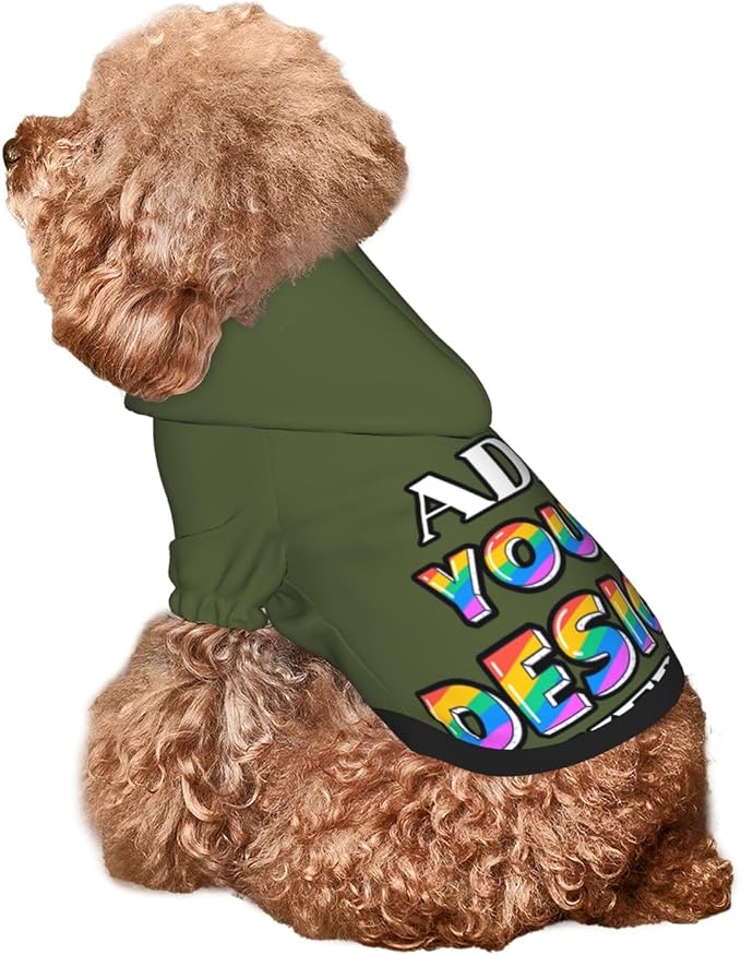 Personalized Dog Hooded Sweatshirt, Custom Pet Pullover Hoodie Design Your Own - Image 7