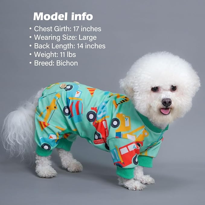 KYEESE Dog Pajamas Stretchy Pet Jammies Coat Comfy Pet Onesie Costume Velvet - Image 4