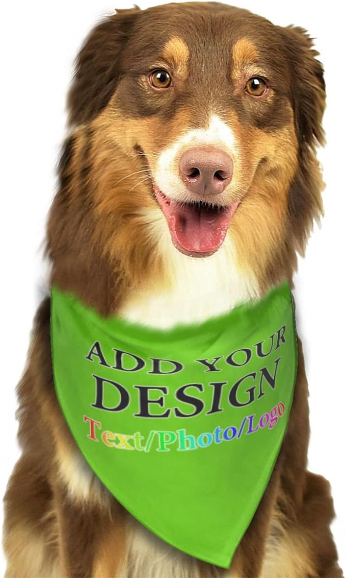 Personalized Dog Scarf Add Your Design Custom Dog Bandanas - Image 3