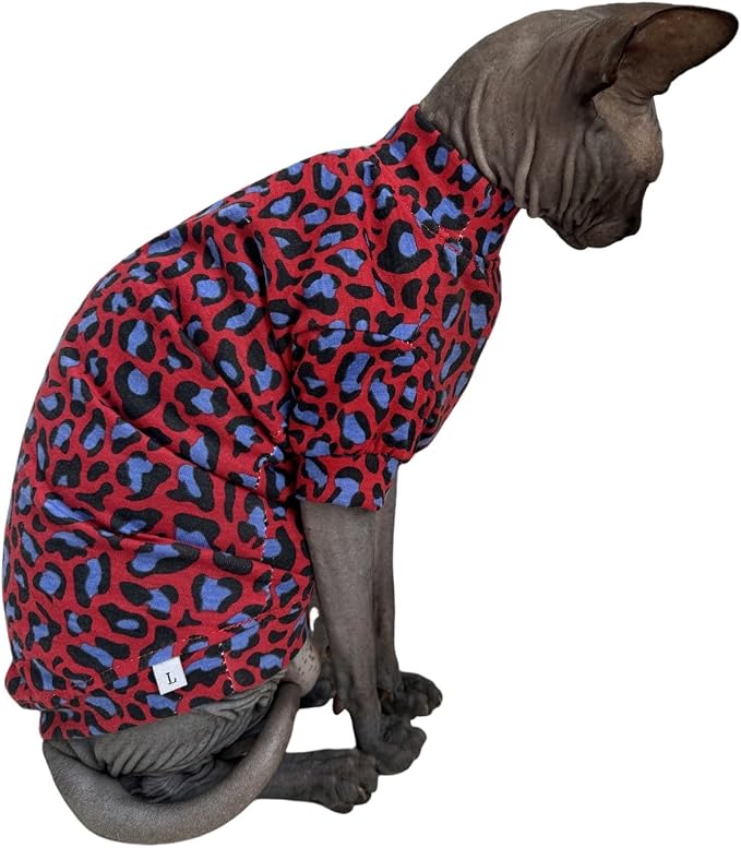 Limited Edition Sphynx Cat Cotton T-Shirts Hairless Cat Sweatshirt Pet Kitten - Image 4