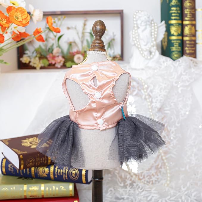 Fashion Sweet Puppy Dog Blingbling Princess Skirt Pet Dog Lace Cake Camisole - Image 3