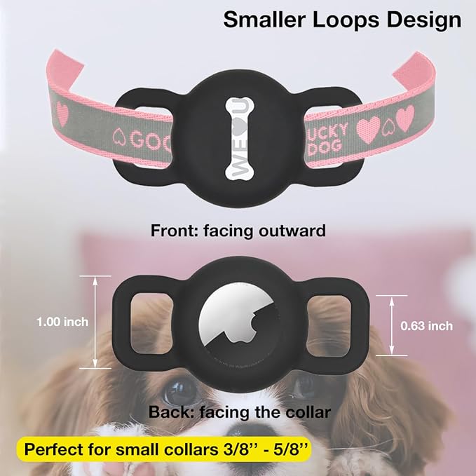 Cat Collar Holder for Airtag, Cat & Small Dog Harness Case for Air Tag - Image 2