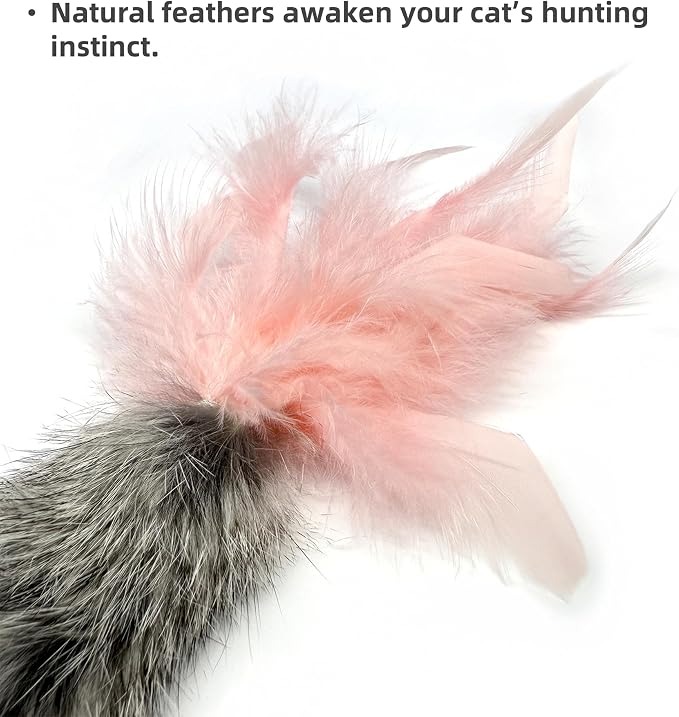 3 Pack Rabbit Fur Catnip Toys - Image 4