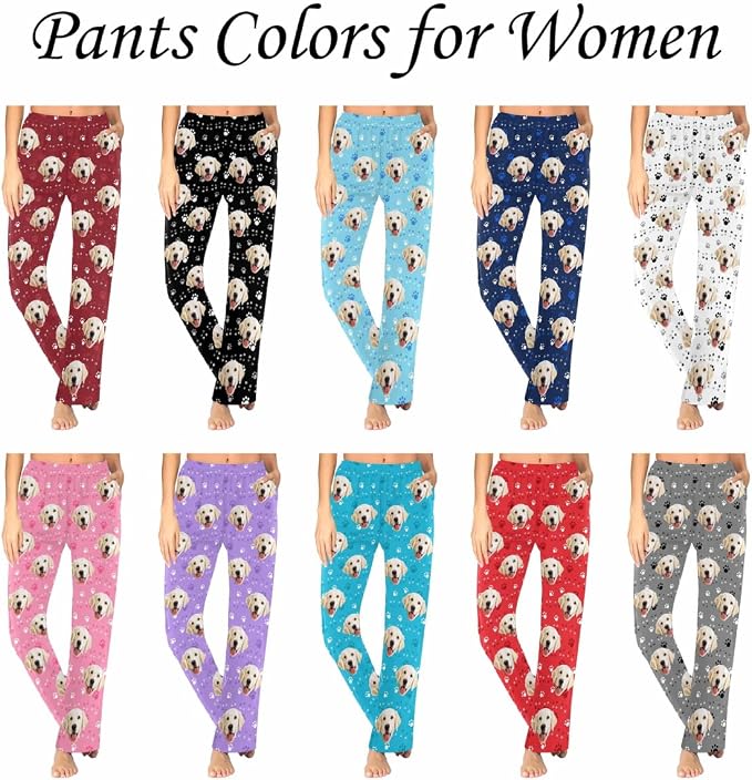 Custom Pajama Pants Women Personalized Face Pajamas Bottom Couple Pajama Pants - Image 4