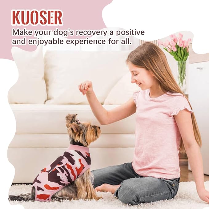 Kuoser Recovery Suit for Dogs Cats After Surgery, Professional Pet Recovery - Image 8